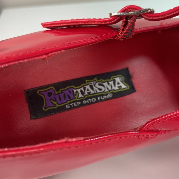 FUNTASMA Red Mary Jane Cosplay Platform Heels - Picture 6 of 9